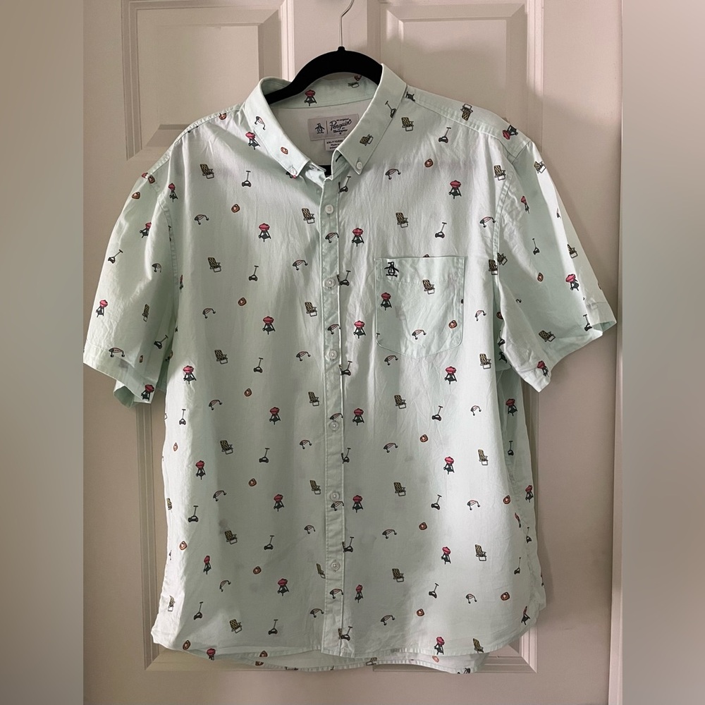 - Men’s XXL Original Penguin short sleeve button down-Father’s Day shirt